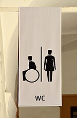 Thumbnail for File:Schloss Eggenberg - toilet sign.jpg