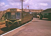 Seaton Junction station in August 1964 Seaton Junction 8 64496 1.jpg