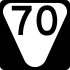 State Route 70 secundaire marker