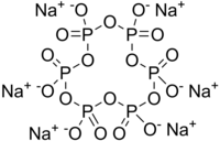 Skeletal formula of sodium hexametaphosphate