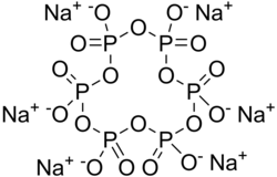 Strukturformel von Natriumhexametaphosphat