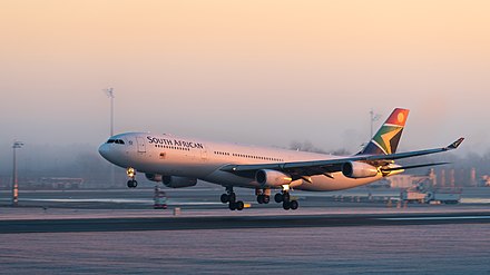 South African Airways Airbus A340 at Munich Airport