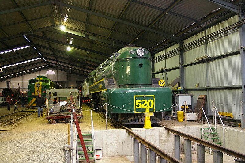 File:South Australian Railways 520 class loco at the SteamRanger Museum.jpg