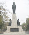 The statue of Romanian poet Mihail Eminescu in Jassy, Romania