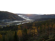 Das Stjørdalen zwischen Hegra und Meråker