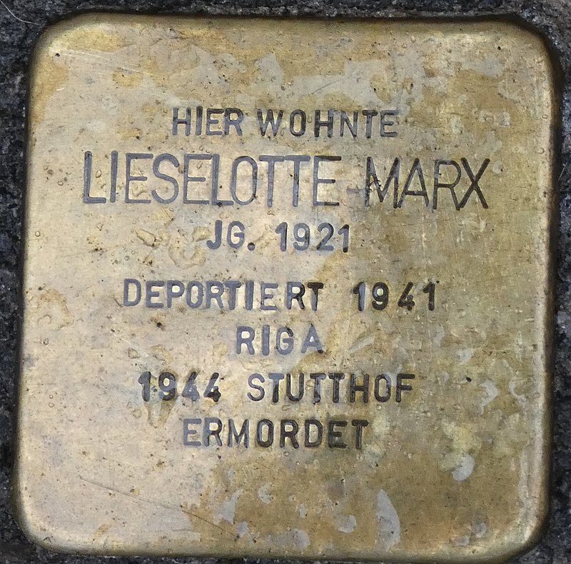Stolperstein Liselotte Marx, Gescher Hauptstraße 35.jpg