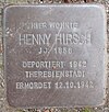 Stolperstein Parkallee 12 (Henny Hirsch) in Hamburg-Harvestehude.jpg