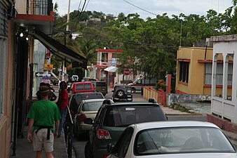 Street in Isabel II barrio-pueblo, Vieques, Puerto Rico.jpg