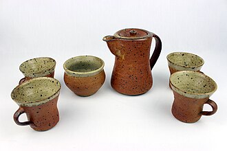 Ethical teaware by the Leach Pottery Studio Ceramics set by Bernard Leach (YORYM-2004.1.2022).jpg