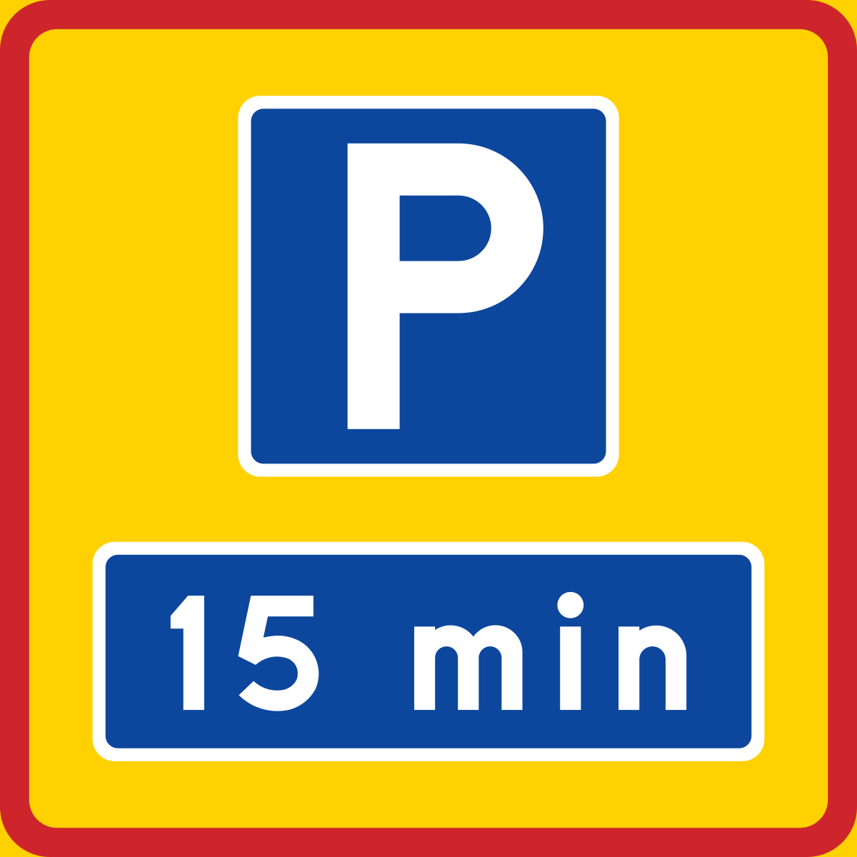 Parking times. Знак e20. Parking time.