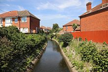 Tanner's brook flowing through Millbrook