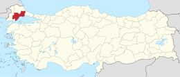 Provincia di Tekirdağ – Localizzazione