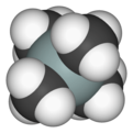 Spacefill model of tetramethylsilane