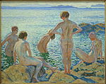 Théodoor van Rysselberghe, De Baadsters, ca 1920.