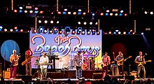 Johnston and Love performing as the Beach Boys in 2019