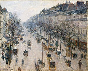 Boulevard Montmartre en vintermorgen, 1897, Metropolitan Museum of Art