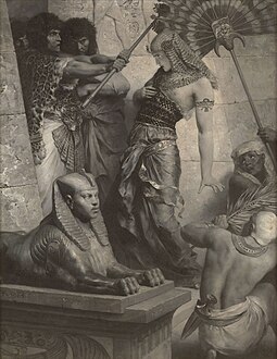 The Guardians of the Temple (1884). Painted in grisaille.