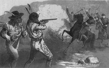Milk Creek Canyon disaster – death of the gallant Major Thornburgh, of the Fourth United States Infantry, while heading a charge of his men against a band of hostile Ute Indians in their ambuscade.