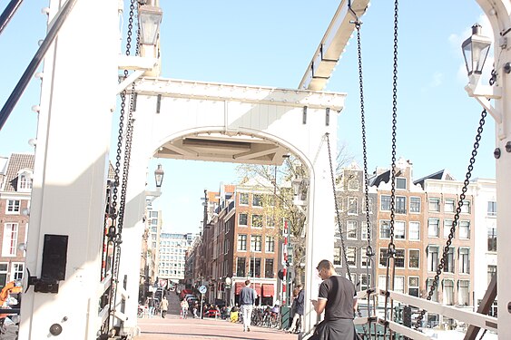 The Skinny Bridge in Amsterdam