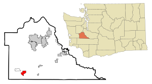Расположение Гранд-Маунд, Вашингтон