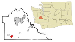 Location of Grand Mound, Washington