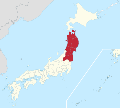 Regione di Tohoku in Giappone.svg