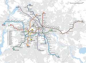 Liniennetz der U-Bahn Berlin