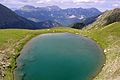 Tropoja lake inside Kosovo is located in the border between Kosovo and Albania