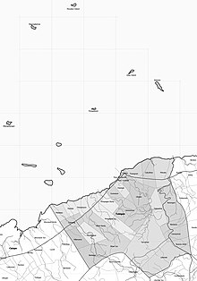 Map of Tubigon showing barangays and islands Tubigon bw-001.jpg