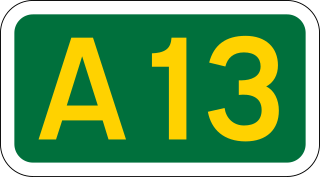 A13 road (England) major road in England