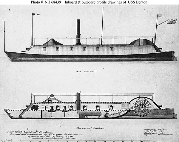 Drawing of USS Benton