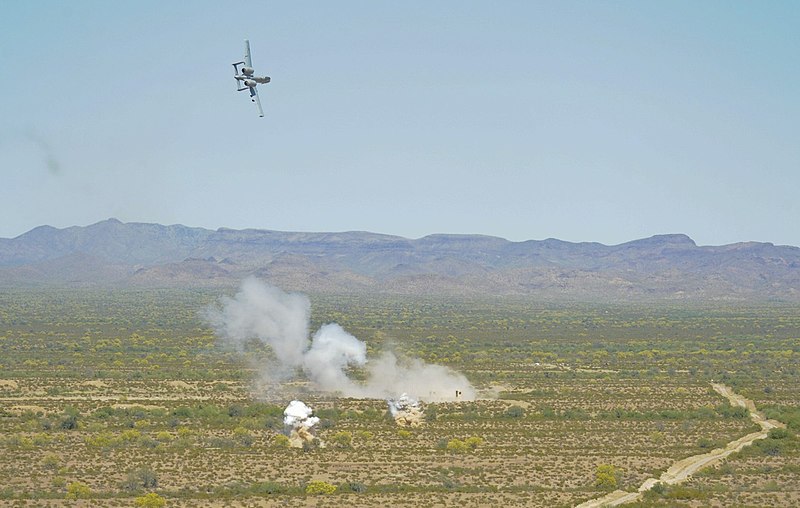 File:US Air Force A-10C drops BDU-33 at the Barry M. Goldwater Range.jpg
