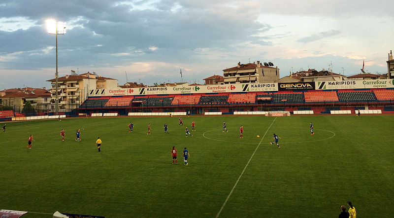 File:Veria stadium during its first international match.jpg