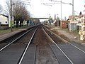 Villennes sur Seine - passage a niveau vue vers Mantes la Jolie