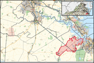 District map Virginia's 84th House of Delegates district (since 2024).svg