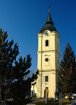 věž kostela sv. Martina ve Vrbovém