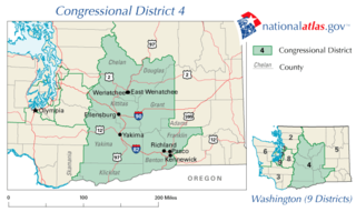 Washingtons 4th congressional district U.S. House district for Washington