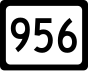 West Virginia Rute 956 penanda