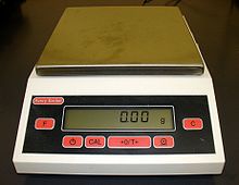 Digital scale for weighing ingredients. Waga elektroniczna.jpg