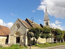 Warluis (60), église Saint-Lucien, vue depuis l'ouest 1.JPG