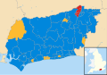 West Sussex County Council election results 2017.svg