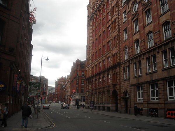 Whitworth Street, Manchester city centre, in 2010