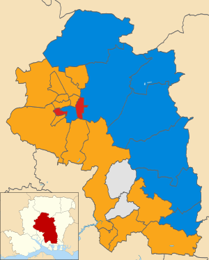 Winchester UK Kommunalwahlen 2002 map.svg