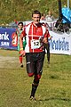 Mikkel Lund at the finish at World Orienteering Championships 2010 in Trondheim, Norway