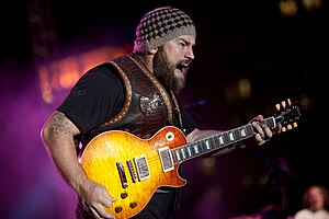 Zac Brown performing at Detroit Hoedown 2010