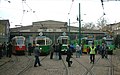 Trams from left: 13N, N upgreaded to 4N, 102N, two 3G