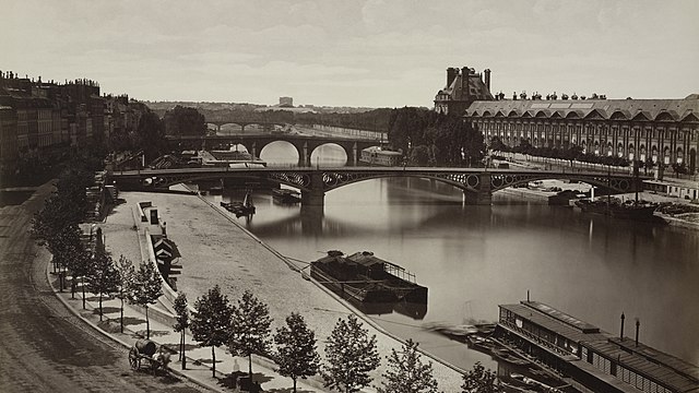 File:Édouard Baldus, Pont Royal and Louvre - NYPL Digital Collections 2 ...