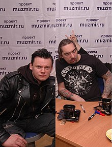 Band's leaders, Andrey Knyazev and Mikhail Gorshenyov