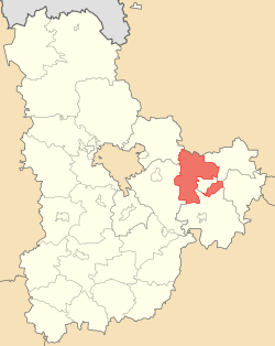 Vị trí của huyện Baryshivka trong tỉnh Kiev