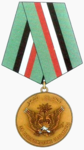 "Palmira ozodligi uchun" medalining ikkinchi versiyasi. Rossiya va Suriya qo'mondonligi tomonidan mukofotlangan